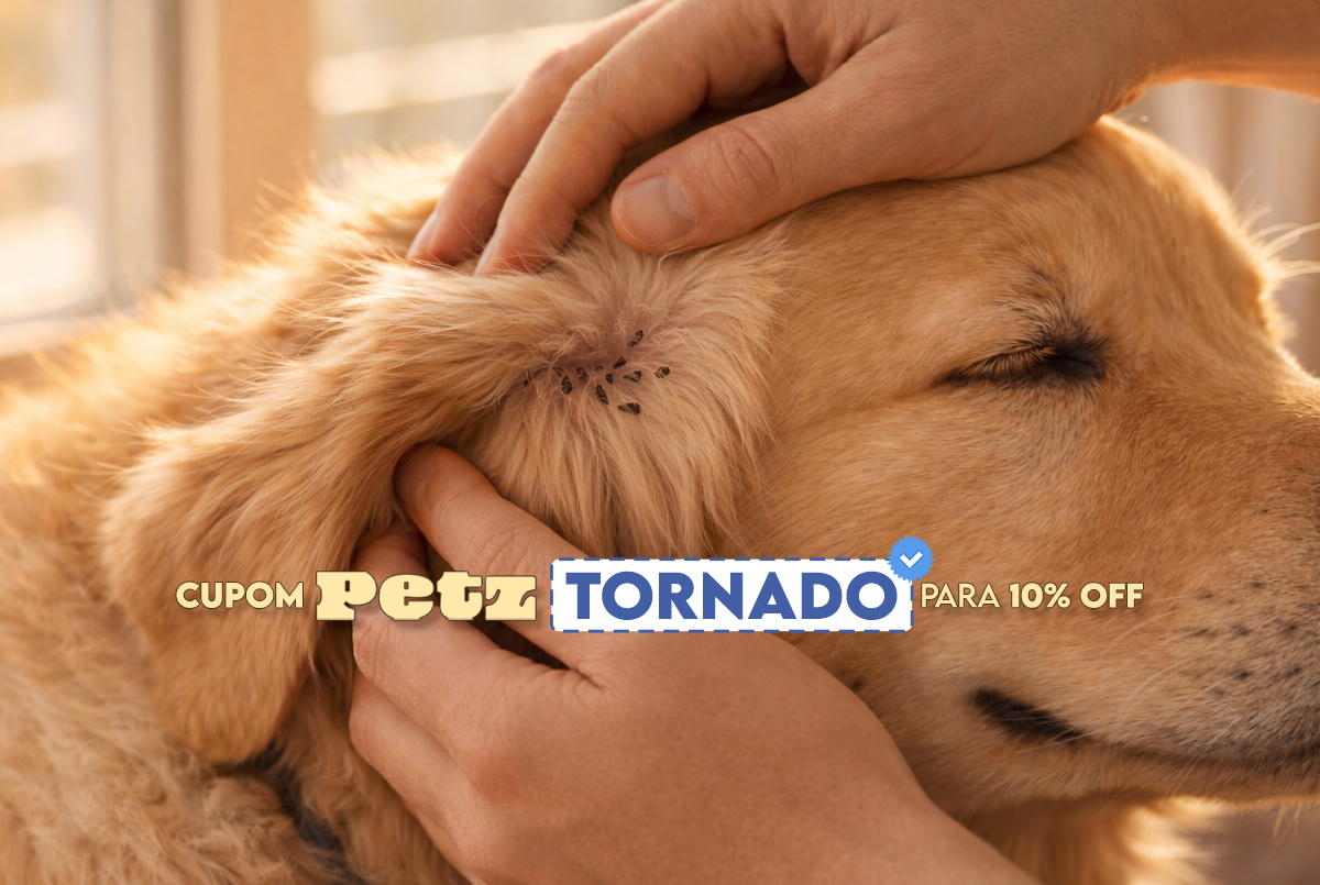 Antipulgas e vermífugos com Desconto é cupom TORNADO na Petz.